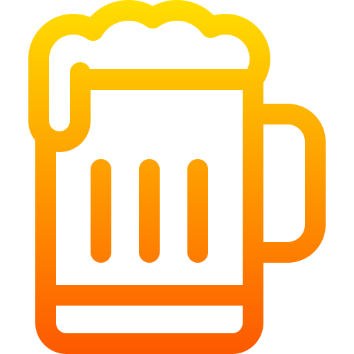jarro de cerveza Basic Gradient Lineal color icono