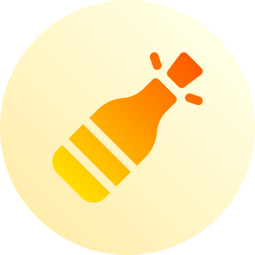 шампанское Basic Gradient Circular иконка