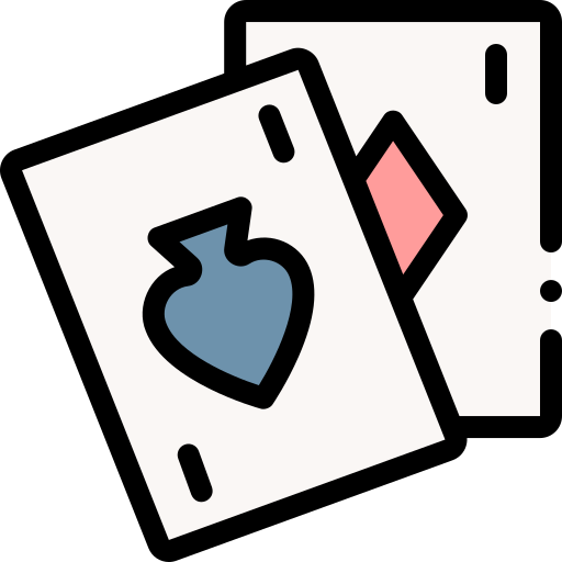 jugando a las cartas Detailed Rounded Lineal color icono