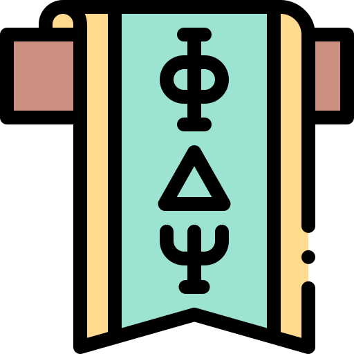 fraternidad estudiantil Detailed Rounded Lineal color icono