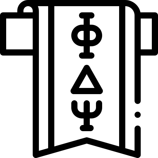 fraternidad estudiantil Detailed Rounded Lineal icono