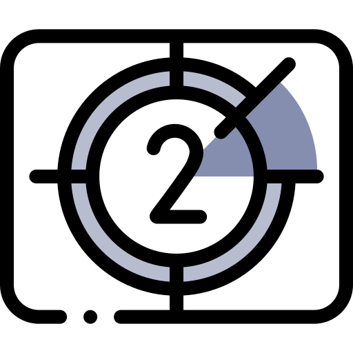 countdown Detailed Rounded Lineal color icon