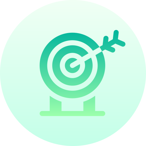 dartbord Basic Gradient Circular icoon