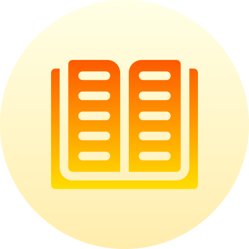 livre Basic Gradient Circular Icône