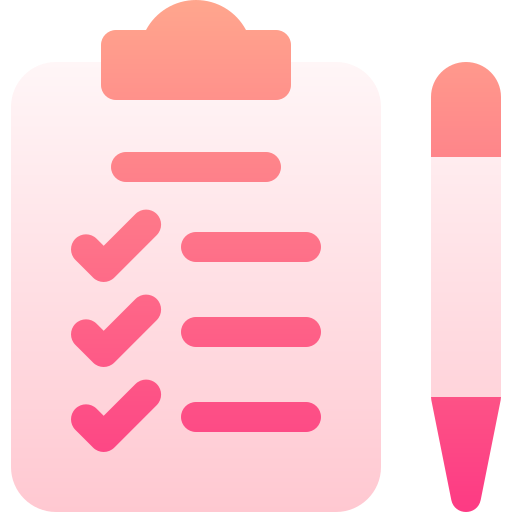 checkliste Basic Gradient Gradient icon