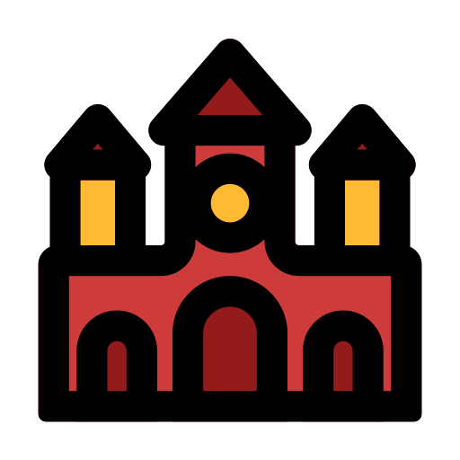 Haunted House Generic Outline Color icon