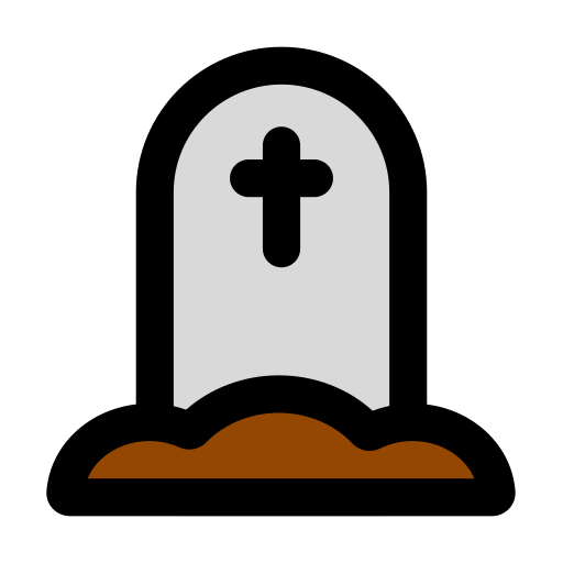 墓石 Generic Outline Color icon