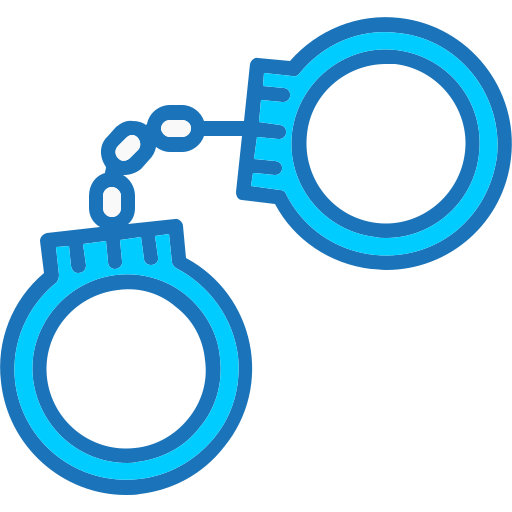 Handcuffs Generic Blue icon