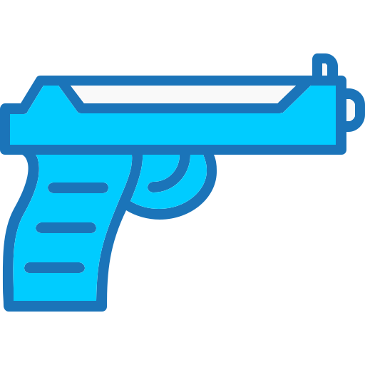arma de fogo Generic Blue Ícone