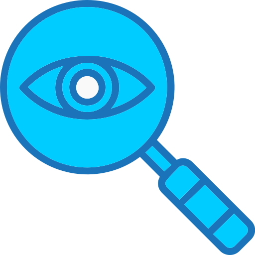 虫眼鏡 Generic Blue icon