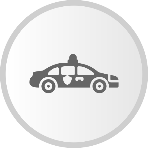polizeiauto Generic Grey icon