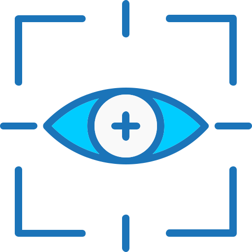 сканирование глаз Generic Blue иконка