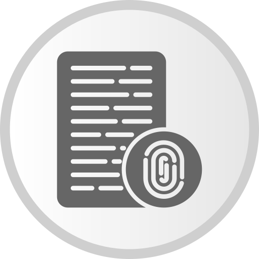 impronta digitale Generic Grey icona