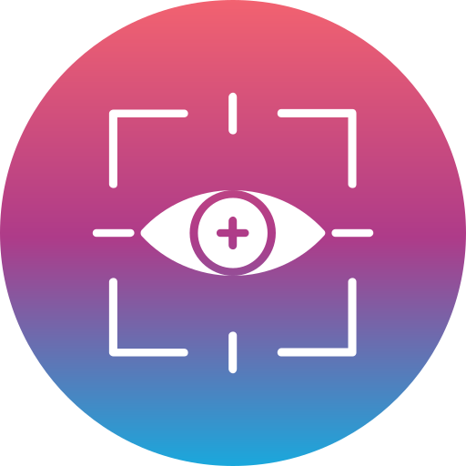 eye scan Generic Flat Gradient icon