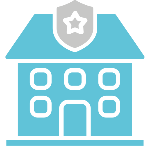 Полицейский участок Generic Blue иконка
