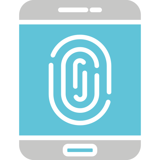 Fingerprint Generic Blue icon