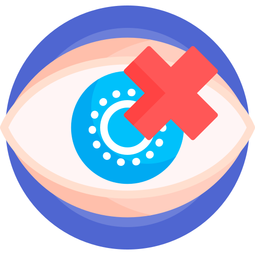Blindness Detailed Flat Circular Flat icon
