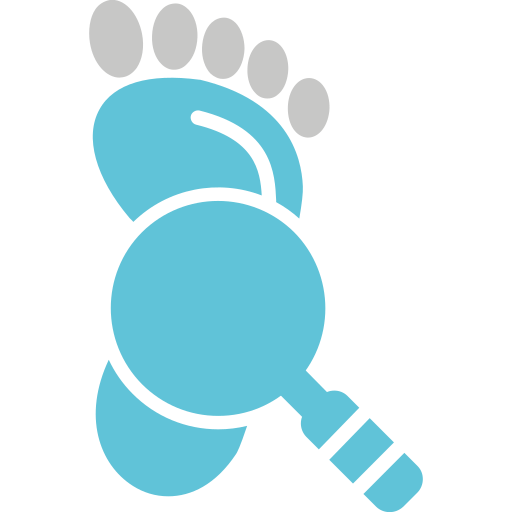 Footprint Generic Blue icon