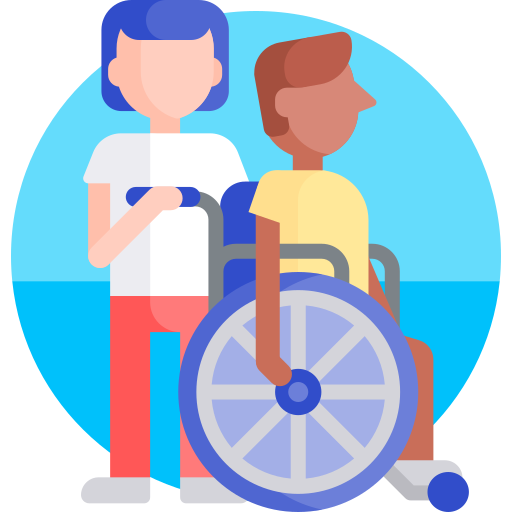 Disability Detailed Flat Circular Flat icon