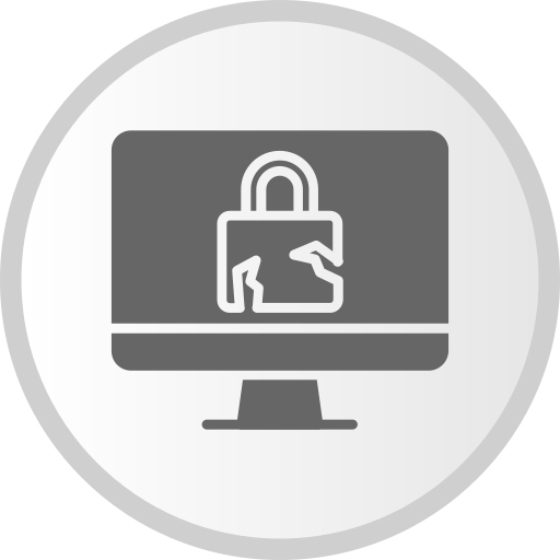 Security breach Generic Grey icon