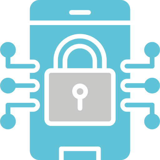 mobile sicherheit Generic Blue icon