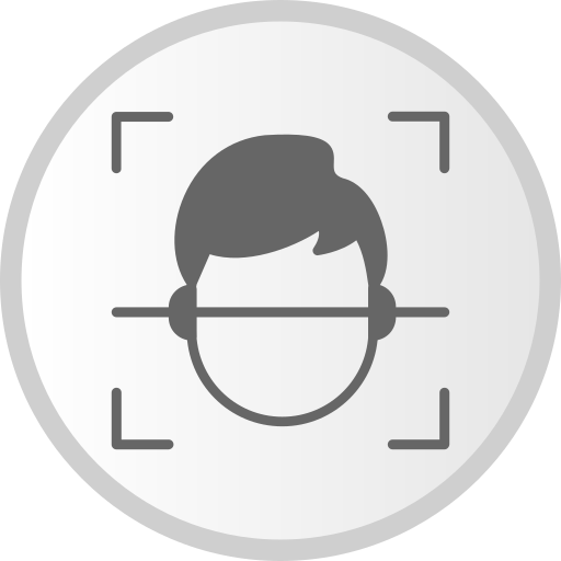 顔スキャン Generic Grey icon