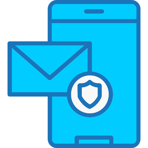 Safe Mail Generic Blue icon