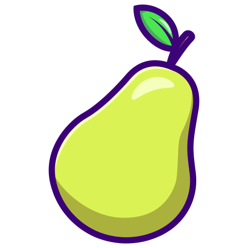 Pear Generic Outline Color icon