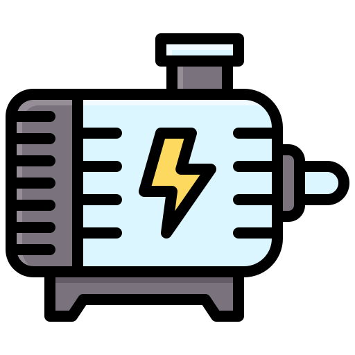 silnik elektryczny Generic Outline Color ikona
