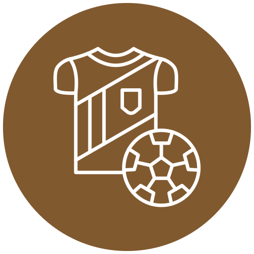 camiseta de futbol Generic Flat icono