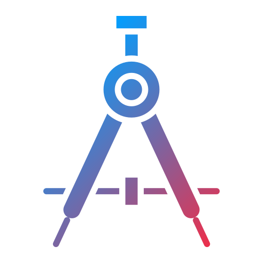 kompas Generic Flat Gradient ikona