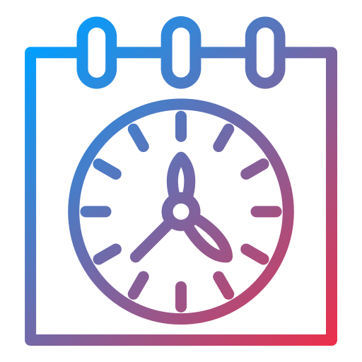 시간표 Generic Gradient icon
