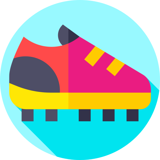 voetbal schoen Flat Circular Flat icoon