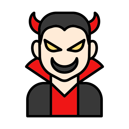 Devil Generic Outline Color icon