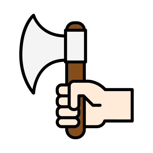 Hand axe Generic Outline Color icon