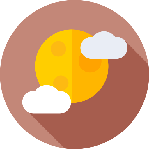 vollmond Flat Circular Flat icon