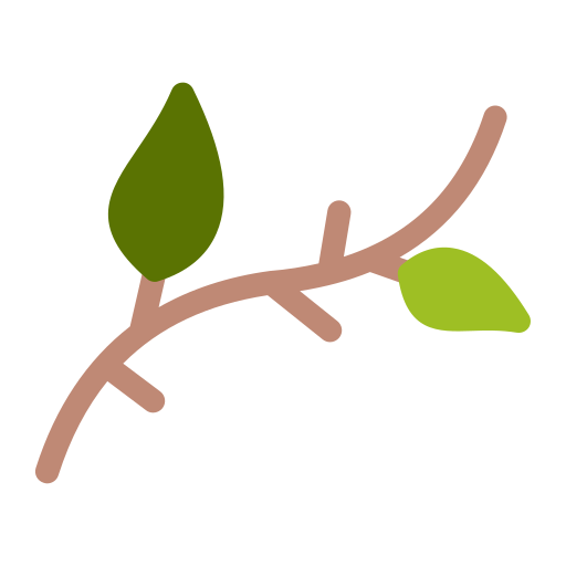 foglie di ramo Generic Flat icona