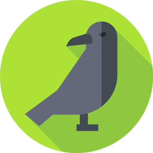 cuervo Flat Circular Flat icono