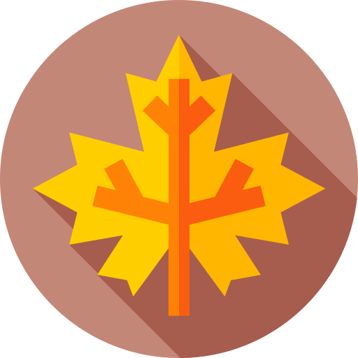 葉 Flat Circular Flat icon
