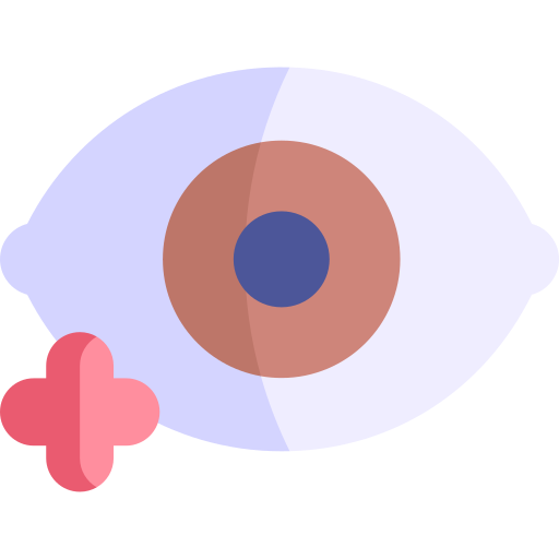 oftalmologia Kawaii Flat icona
