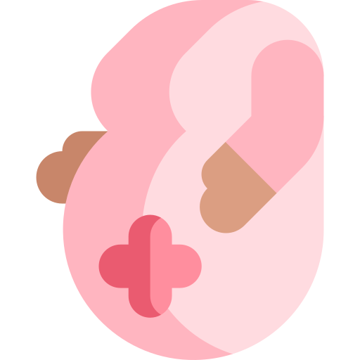 obstetricia Kawaii Flat icono