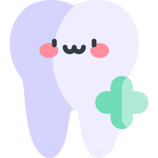 odontología Kawaii Flat icono