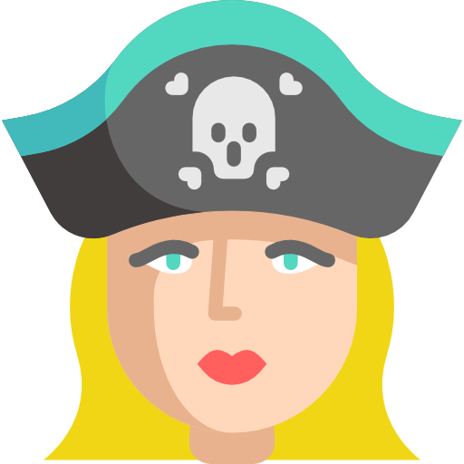 piraat Special Flat icoon