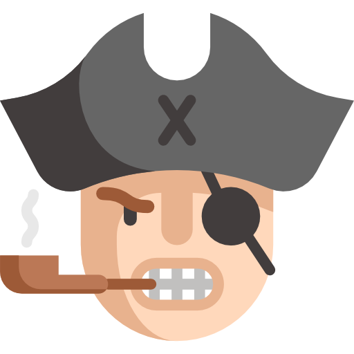 piraat Special Flat icoon