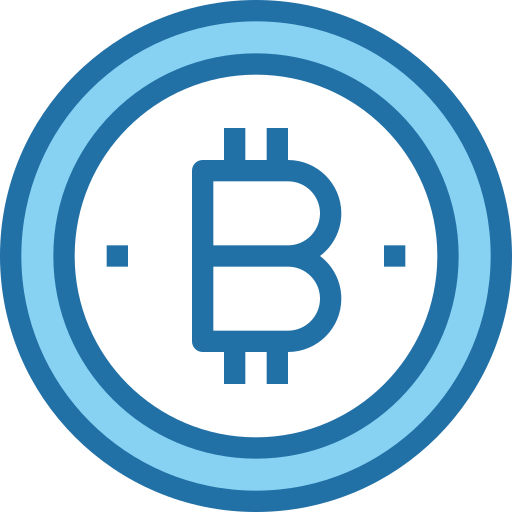 bitcoin Accurate Blue icoon