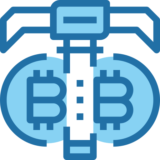 Bitcoin Accurate Blue icon