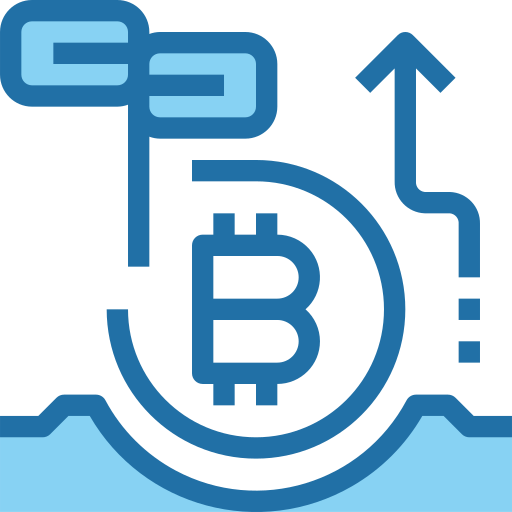 bitcoin Accurate Blue icoon