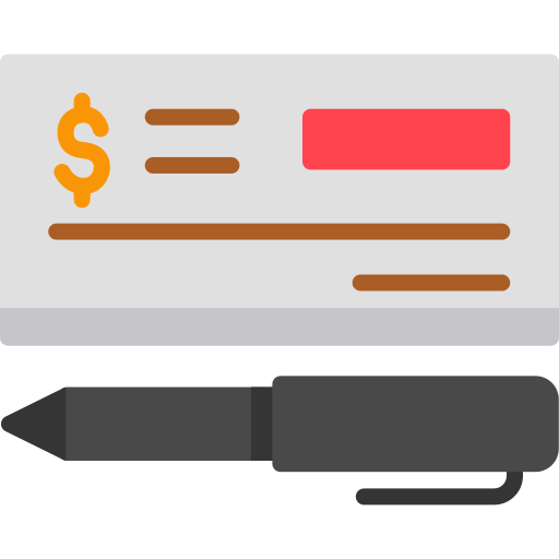 Cheque Special Flat icon