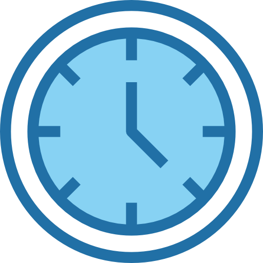 relógio Accurate Blue Ícone
