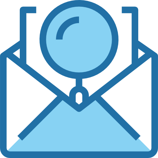 Envelope Accurate Blue icon